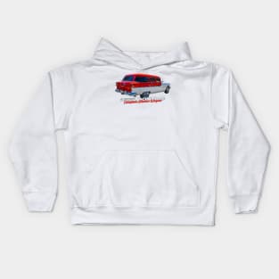 1955 Pontiac Chieftain Station Wagon Kids Hoodie